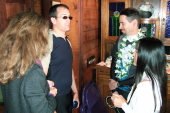 Zach and Michi receive Kevin Kelly and companion.