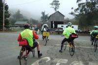 Waiting to turn left onto CA1.