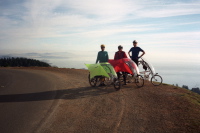 Stopping to enjoy the view on Pan Toll Rd.