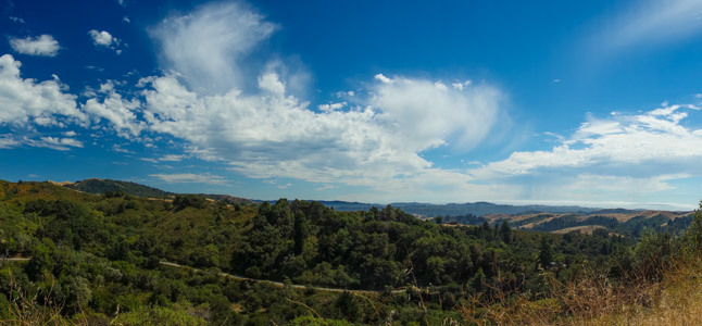 Clouds over Old La Honda Road - 7/2014
