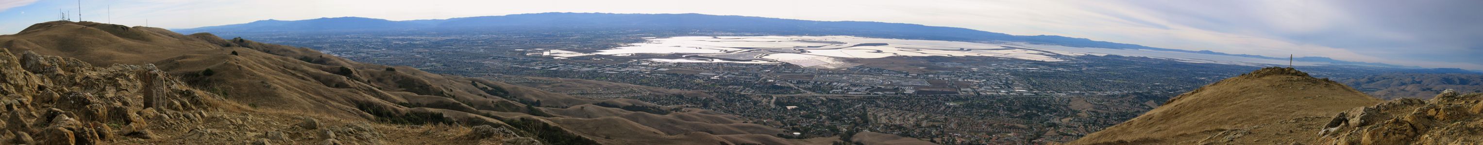 Mission Peak Panorama west - 12/2005
