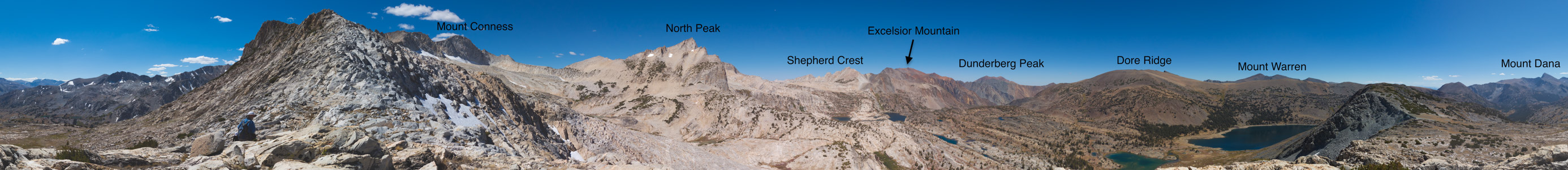 Mount Conness East Ridge Pan 11 - 9/2016