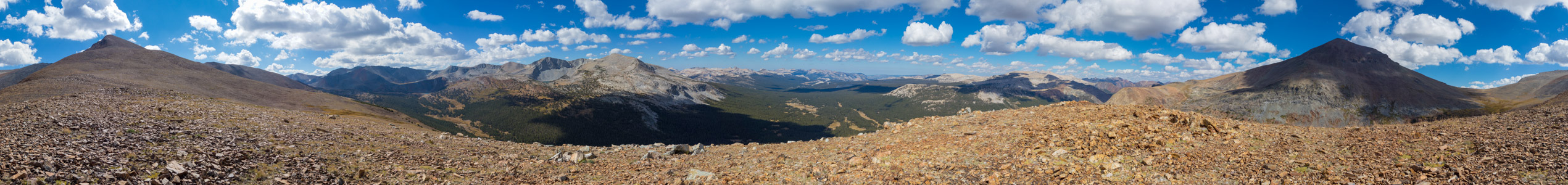 Mount Gibbs west ridge panorama 1 - 9/2014