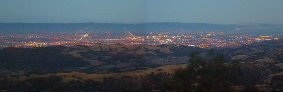 Pre Dawn San Jose from Mt Hamilton - 7/2007