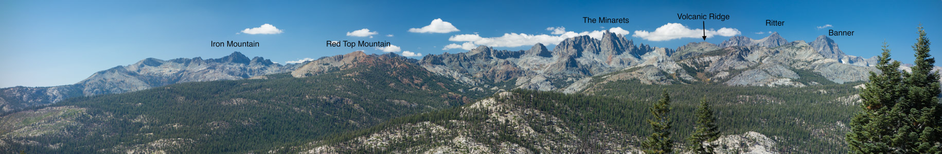 Ritter Range from Minaret Vista - 9/2015