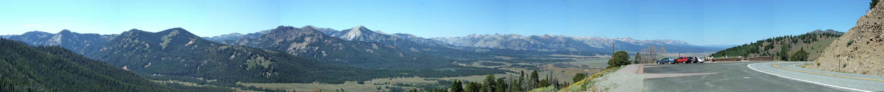 Sawtooth Mountains from Church Overlook - 8/2011