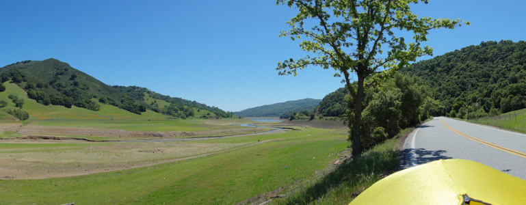 Uvas Reservoir dry - 4/2014