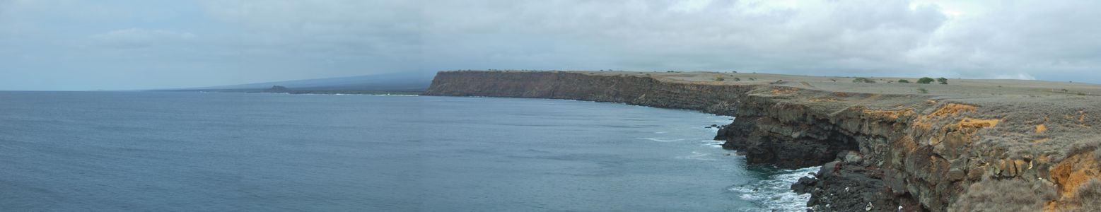 View north from South Point Hawaii - 10/2012